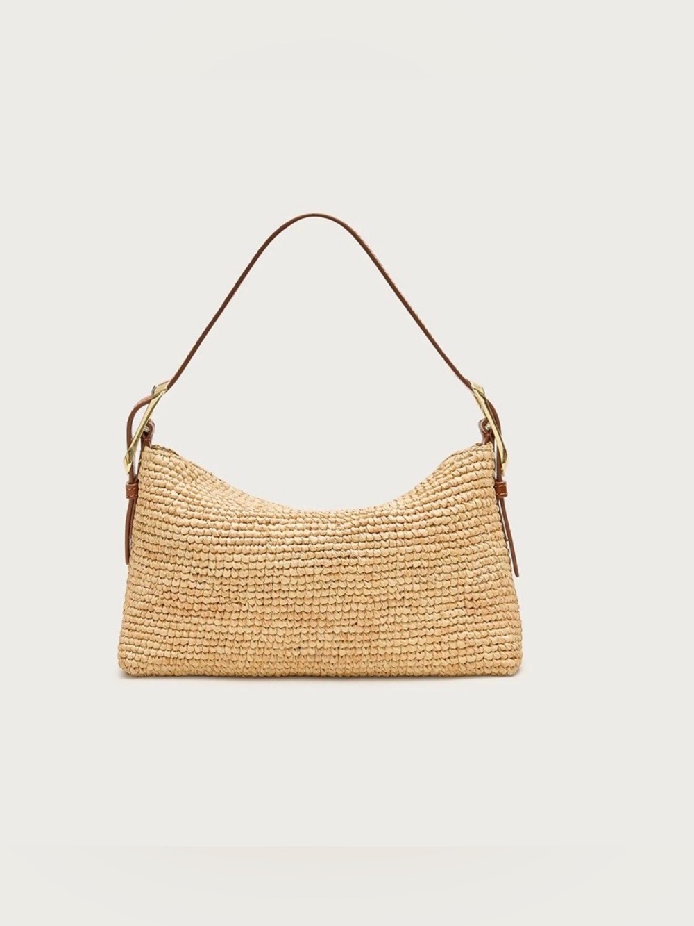 NEW J. Crew Berkeley small hand knotted shoulder bag in natural raffia CR882 - Picture 3 of 16
